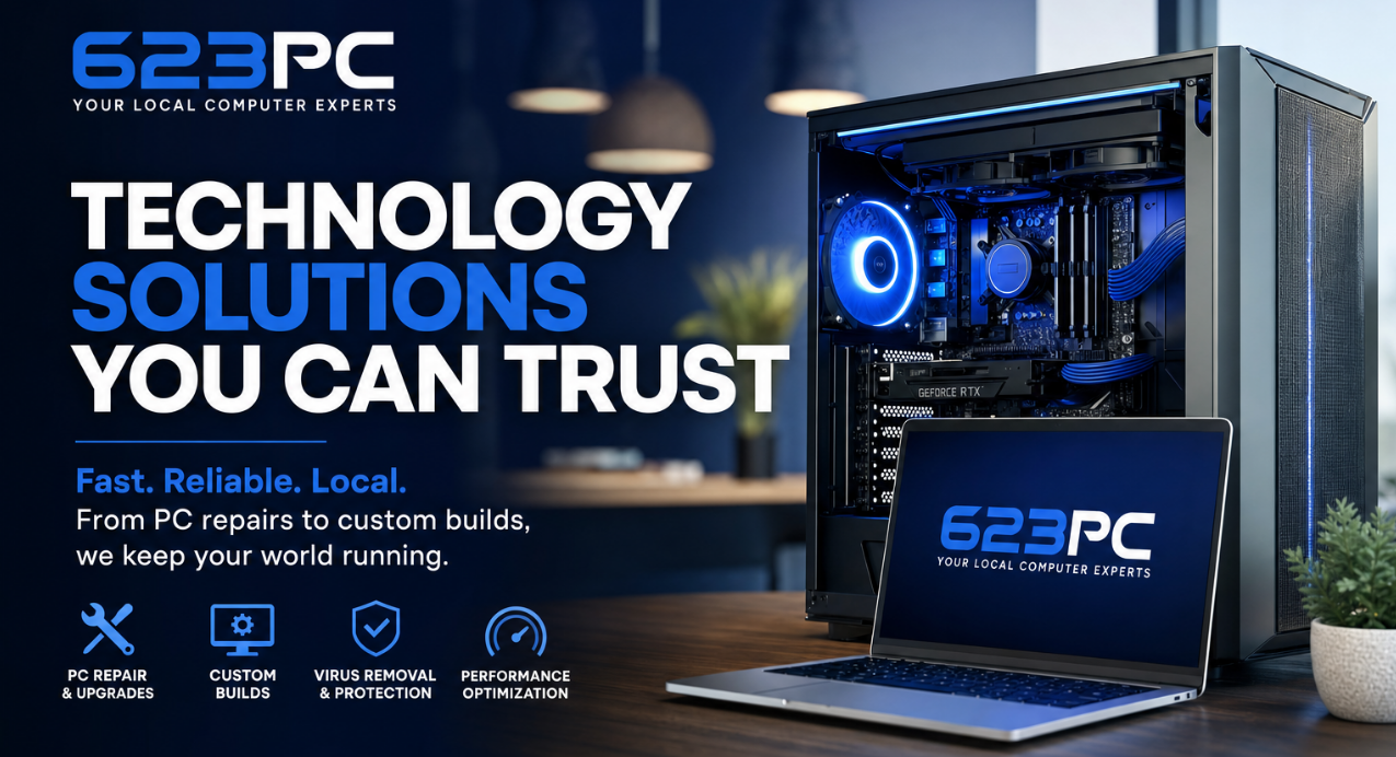 623 PC Technology Services computer repair in the West Valley